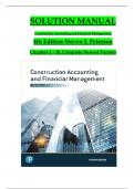 Solution Manual For Construction Accounting and Financial Management, 4th Edition by Steven J. Peterson, Verified Chapters 1 - 18, Complete Newest Version