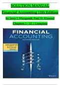 Solution Manual For Financial Accounting, 11th Edition by Jerry J. Weygandt, Paul D. Kimmel, Verified Chapters 1 - 13, Complete Newest Version