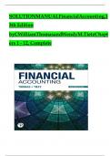 Solution Manual For Financial Accounting, 13th Edition by C William Thomas and Wendy M. Tietz, Verified Chapters 1 - 12, Complete Newest Version