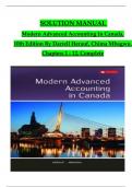 Solution Manual For Modern Advanced Accounting In Canada, 10th Edition By Darrell Herauf, Chima Mbagwu, Verified Chapters 1 - 12, Complete Newest Version