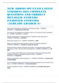 NEW ARDMS SPI EXAM LATEST VERSIONS 2024 COMPLETE QUESTIONS AND CORRECT DETAILED ANSWERS (VERIFIED ANSWERS) -ALREADY GRADED A+