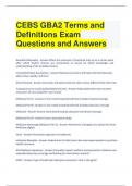 Bundle For CEBS GBA 1 Practice Exam Questions and Answers