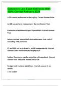 Optometry Law Exam California With 100% Correct Answers 2024