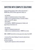 CMY3706 WITH COMPLETE SOLUTIONS society and human beings' right to safety and protection". - ANSWER-May (2017:12) defines aggravated robbery as - car hijacking - robbery at residential premises or house robbery - robbery at non-residential premises 