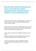 NSG 526 EXAM 1 NEWEST EXAM 2024-2025 ACTUAL QUESTIONS AND CORRECT VERIFIED(DETAILED) ANSWERS|ALREADY GRADED A+ |100% GUARANTEED PASS!