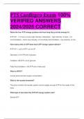 BEST REVIEW PTS Canfitpro Exam 100%  VERIFIED ANSWERS  2024/2025 CORRECT