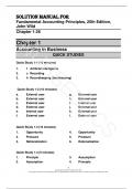Solution Manual For Fundamental Accounting Principles, 25th Edition by John Wild and Ken Shaw, Kermit Larson, Chapters 1-26.