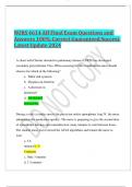 NURS 4614 AH Final Exam Questions and Answers 100% Correct Guaranteed Success Latest Update 2024