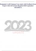 Benjamin Cavill I-human Case study with Feedback from Expert with All Sections Required 2023 september GRADED A