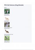 FFA Vet Science (Dog Breeds)