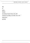 AQA AS History 7041/2S The Making of Modern Britain, 1951–2007 Component 2S Building a New Britain, 1951–1979 mark scheme June 2023.