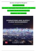 TEST BANK For Operations and Supply Chain Management, 16th Edition by F. Robert Jacobs and Richard Chase, Verified Chapters 1 - 22, Complete Newest Version