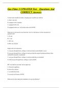 Gas Fitter 2 UPDATED Test Questions And  CORRECT Answers