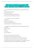 FBLA Intro to business procedures TOP  Exam Questions And CORRECT Answers