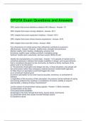 OPOTA Exam Questions and Answers 2024 (Graded A)