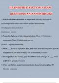 HAZWOPER 40 SECTION 3 EXAM QUESTIONS AND ANSWERS 2024