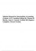 Solution Manual for Intermediate Accounting (Volume 1) 8th Canadian Edition By Thomas H. Beechy, Joan E. Conrod, Verified All Chapters Complete | Newest Version. 