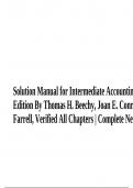 Solution Manual for Intermediate Accounting (Volume 1) 8th Canadian Edition By Thomas H. Beechy, Joan E. Conrod and Solution Manual for Intermediate Accounting (Volume 2) 8th Canadian Edition By Thomas H. Beechy, Joan E. Conrod, Elizabeth Farrell, Verifie