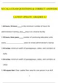 NJ CALA EXAM | QUESTIONS & ANSWERS (VERIFIED) | LATEST UPDATE | GRADED A+NJ CALA EXAM | QUESTIONS & ANSWERS (VERIFIED) | LATEST UPDATE | GRADED A+