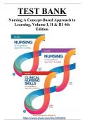 TEST BANK Nursing A Concept-Based Approach to Learning, Volume I, II & III 4th Edition