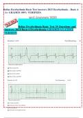 Relias Dysrhythmia Basic Test Answers 2023 Dysrhythmia – Basic A  ( A+ GRADED 100% VERIFIED) Answers 2023(BasicADysrhythmia) GRADED A LATEST VERSION Relias Dysrhythmia Basic Test 35 Questions and