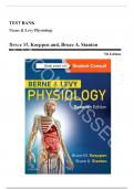 Test Bank for Berne and Levy Physiology, 7th Edition (Koeppen, 2018)