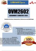 OVM2602 Assignment 2 (COMPLETE ANSWERS) Semester 1 2024