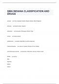  QMA INDIANA CLASSIFICATION AND DRUGS