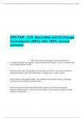 CPA FAR - U.S. Securities and Exchange Commission (SEC) with 100% correct answers