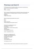 Pharmacy Law Exam III Questions & answers