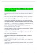 Arkansas Permit Cheat Sheet Exam with correct Answers 2024 - Graded A