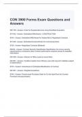 CON 3900 Forms Exam Questions and Answers 2024