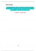 LEADERSHIP ROLES AND MANAGEMENT FUNCTION IN NURSING 9TH EDITION BY MARQUIS 2024-2025. QUESTIONS WITH CORRECT AND VERIFIED   ANSWERS WITH RATIONALE.