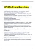 OPOTA Exam Questions