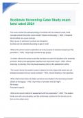 Scoliosis Screening Case Study exam best rated 2024.