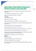 Washington State Master Esthetician Written Practical Test Prep 2024