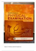 TEST BANK FOR Seidel’s Guide to Physical Examination, 9th Edition 