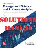 SOLUTIONS MANUAL for Introduction to Management Science 7th Edition A Modeling and Case Studies Approach with Spreadsheets by Hillier and Mark Hillier | INCLUDES DOWNLOAD LINK FOR MULTIPLE FILES + EXCEL SPREADSHEETS)