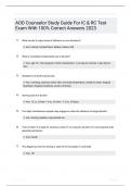 AOD Counselor Study Guide For IC  RC Test Exam With 100 Correct Answers 2023