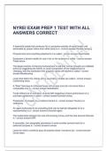 NYREI EXAM PREP 1 TEST WITH ALL ANSWERS CORRECT