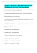 Milady Esthetics CH 5 "Infection Control" Worksheet Questions and answers