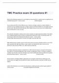 TMC Practice exam 25 questions #1 Study Guide With With Practice ExamAdvanced Answers 20242025.