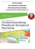 Study Guide for Understanding Medical-Surgical Nursing 7th Edition By Williams & Hopper ISBN: 9781719644594, All 57 Chapters Covered, Verified Latest Edition