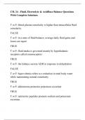 CH. 24 - Fluid, Electrolyte & AcidBase Balance Questions With Complete Solutions