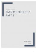 CMIS 311 PROJECT 2 Part 3 Athabasca University