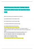  PRAXIS Elementary Education: Multiple Subjects Mathmatics (5003) Practice Test Questions (forms 1 & 2) PRAXIS Elementary Education: Multiple Subjects Mathmatics (5003) Practice Test Questions (forms 1 & 2)