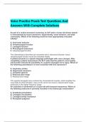  Voice Practice Praxis Test Questions And Answers With Complete Solutions Voice Practice Praxis Test Questions And Answers With Complete Solutions