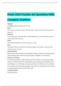 Praxis 5025 Practice Set Questions With Complete Solutions