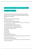 CNA Exam Questions And Answers With Complete Solutions