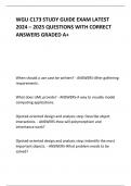 WGU C173 STUDY GUIDE EXAM LATEST 2024 – 2025 QUESTIONS WITH CORRECT ANSWERS GRADED A+